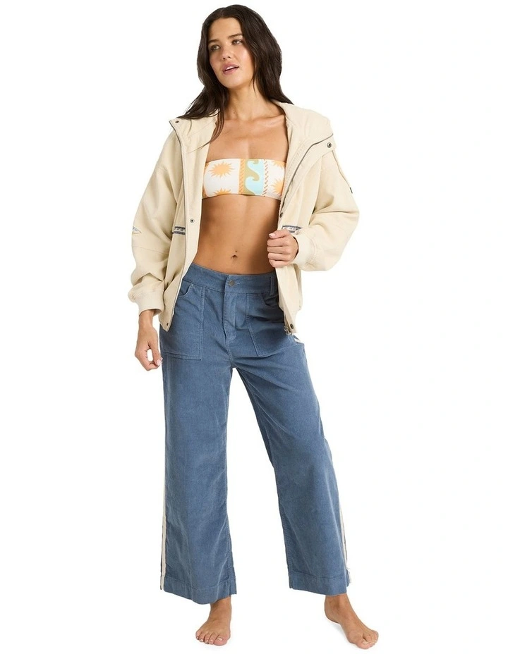 Set The Tone Jacket in White Cap image 5