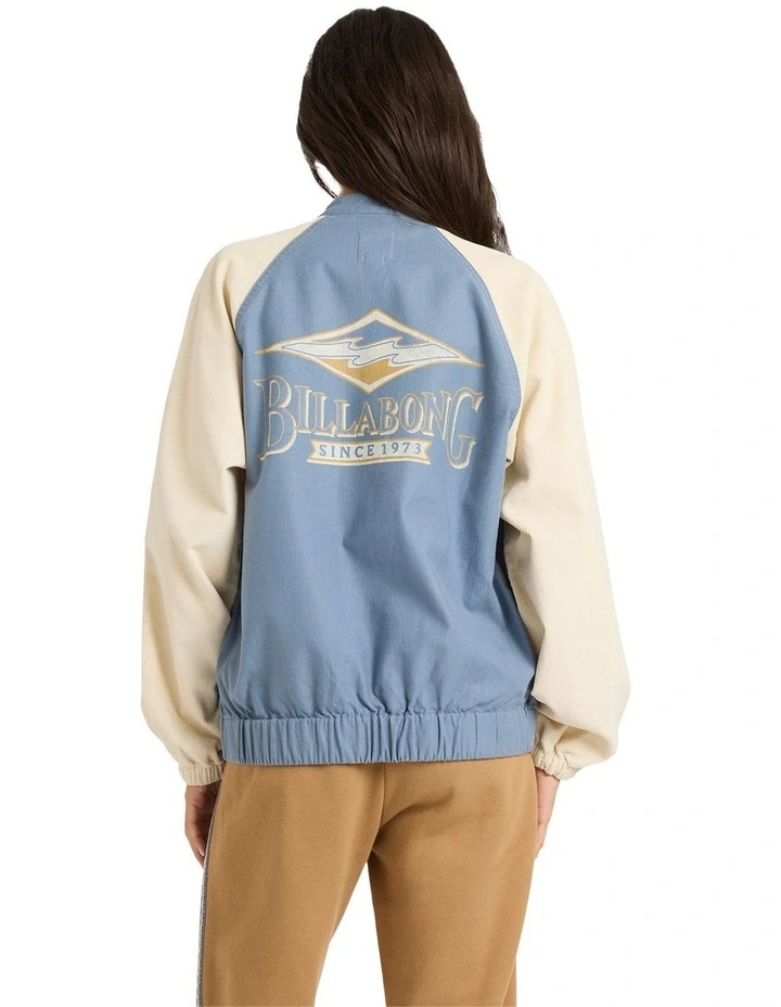 OG Burleigh Bomber Corduroy Jacket in Stone Blue image 2