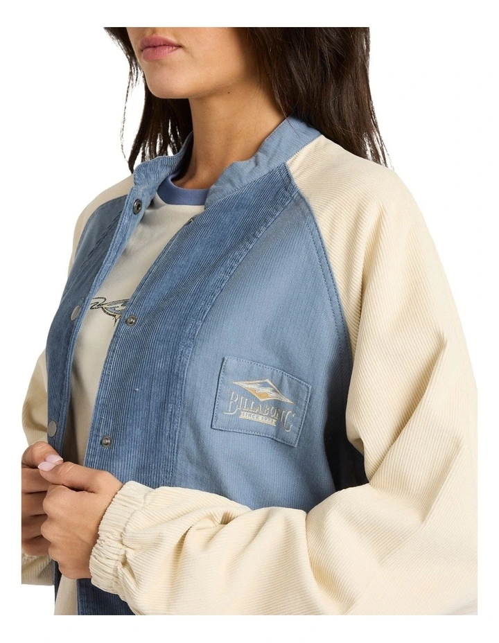 OG Burleigh Bomber Corduroy Jacket in Stone Blue image 4