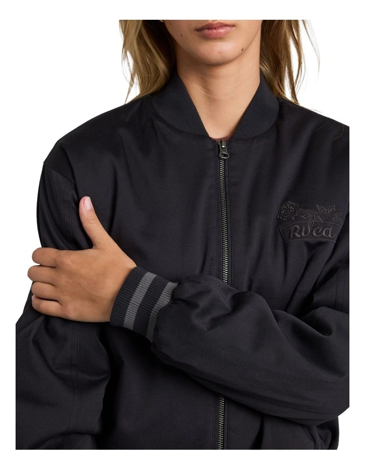 Ryan Bomber Jacket in Black image 4