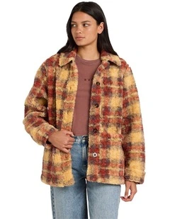 Nell Sherpa Fleece Jacket in Multi