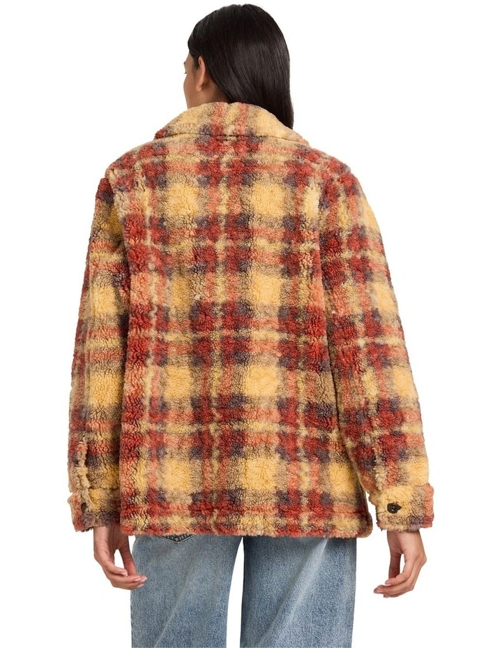 Nell Sherpa Fleece Jacket in Multi image 2