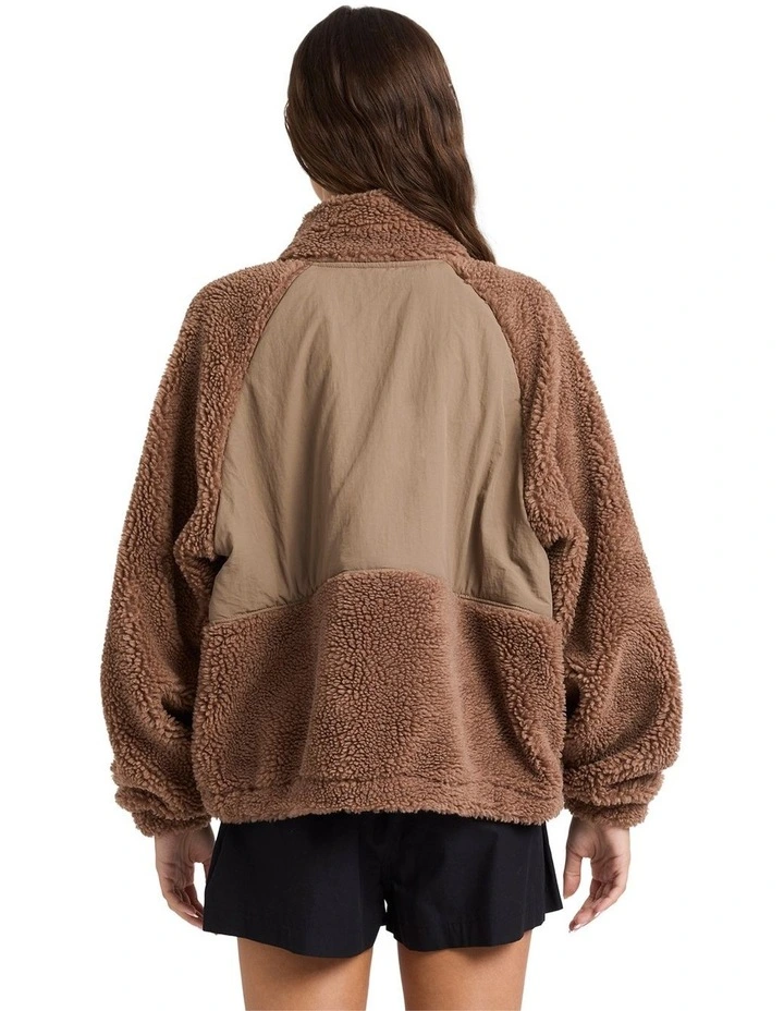 At Dusk Fleece Jacket in Brown image 2
