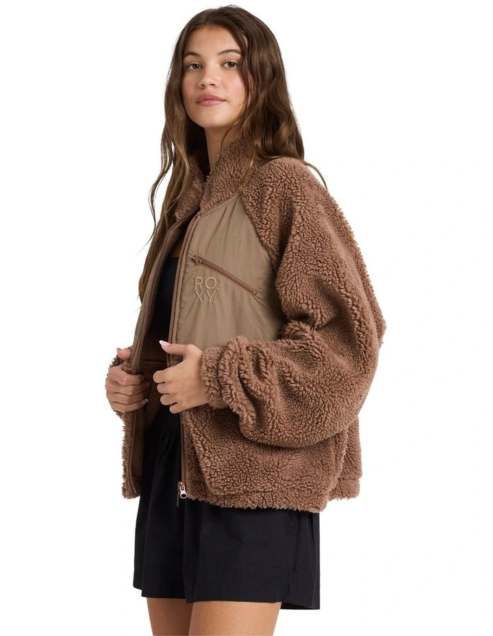 At Dusk Fleece Jacket in Brown image 3
