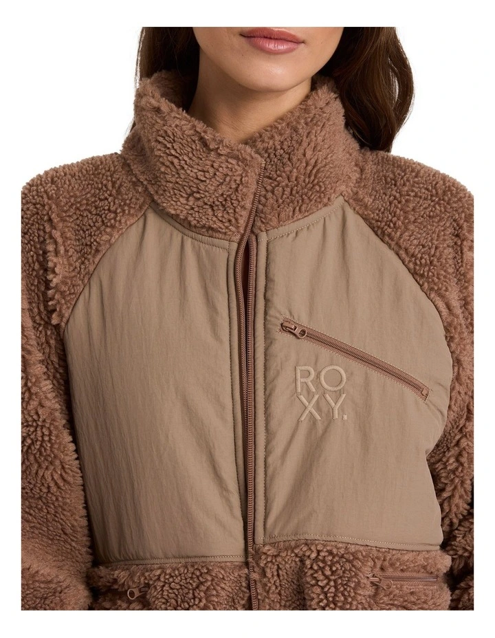 At Dusk Fleece Jacket in Brown image 4