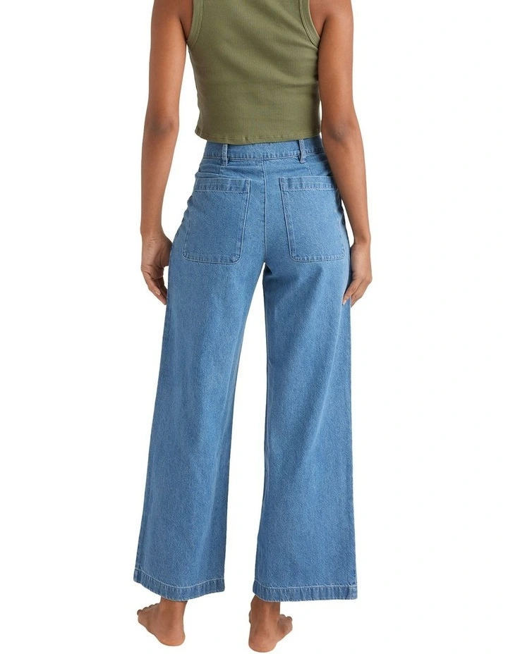 Wave Washed Denim Jeans image 2