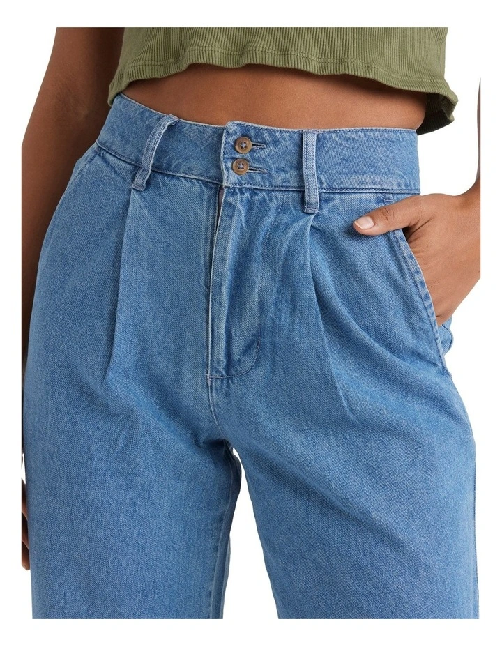 Wave Washed Denim Jeans image 4