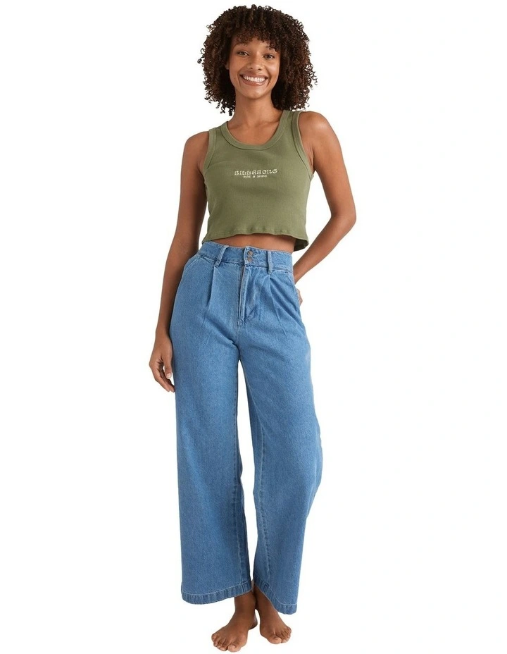 Wave Washed Denim Jeans image 5
