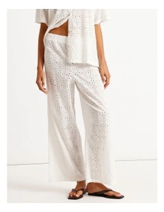 Eyelet Crush Cover-up Pants