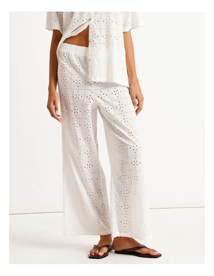 Eyelet Crush Cover-up Pants image 1