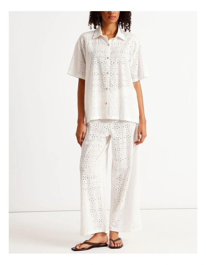 Eyelet Crush Cover-up Pants image 2