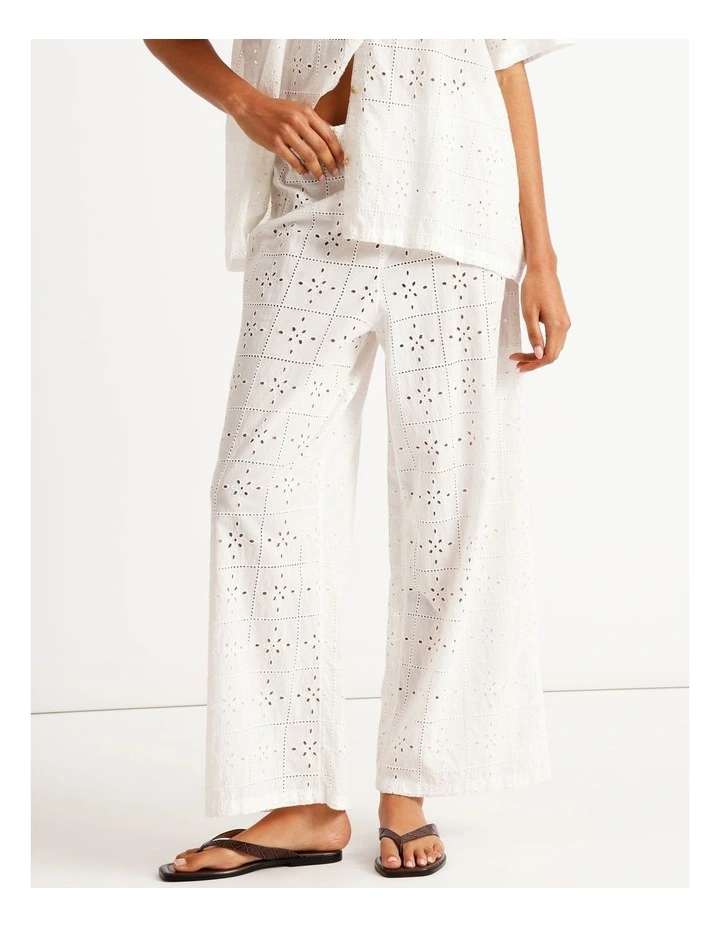 Eyelet Crush Cover-up Pants image 3