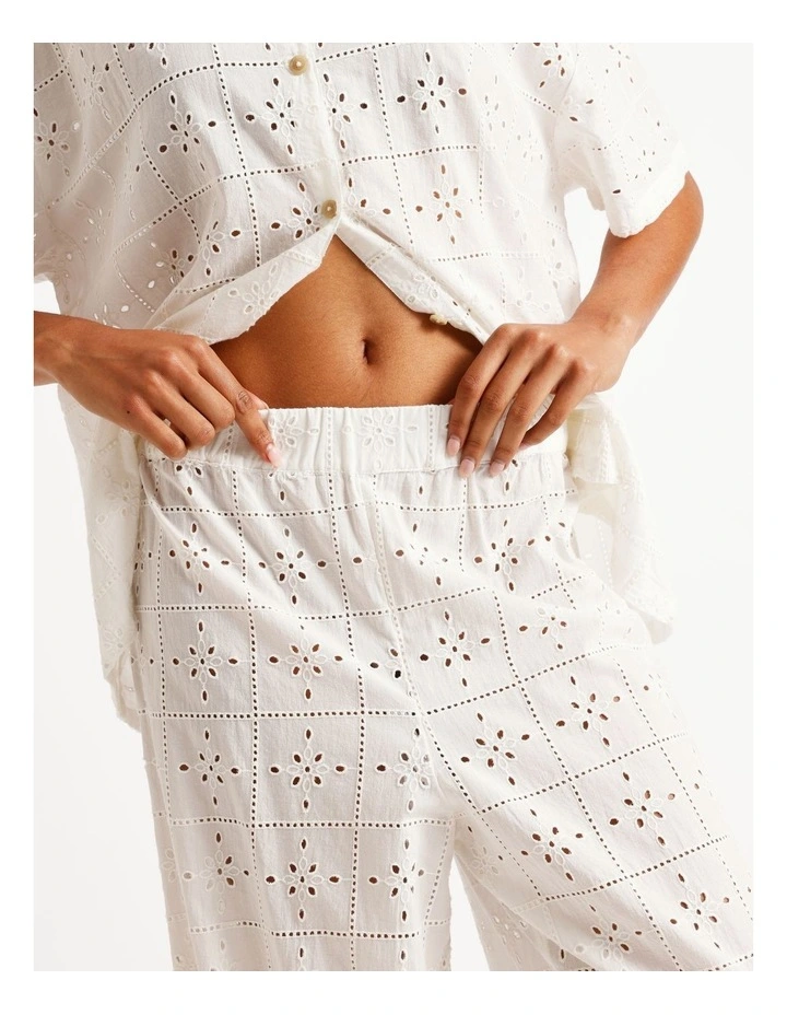 Eyelet Crush Cover-up Pants image 4