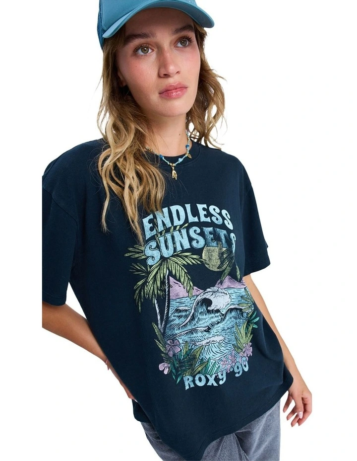 Sunny Oversize T-shirt in Blue image 4