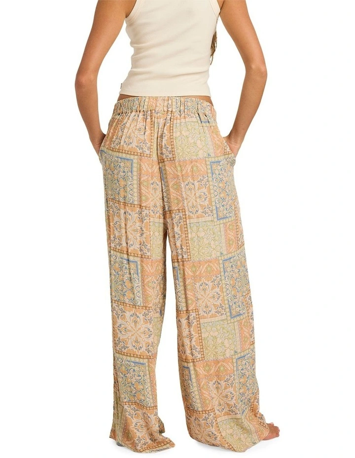 Follow Me Elastic-waist Linen Pants in Multi image 2