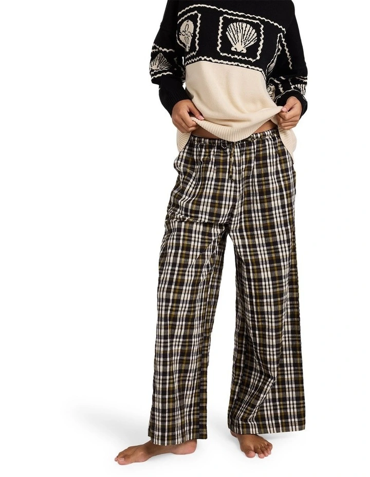 Wonders Woven Pant in Black Sands image 1