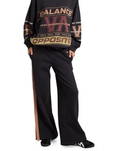 Benchwarmer Trackpants in Washed Black