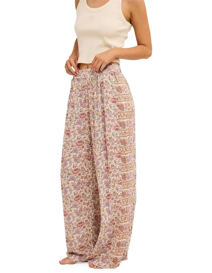 Forevermore Elastic Waist Pants in Multi image 3