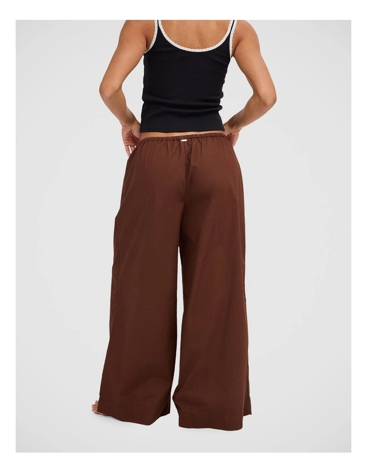 Montana Woven Pants in Chocolate image 2
