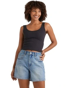 Shifter Denim Shorts in Blue