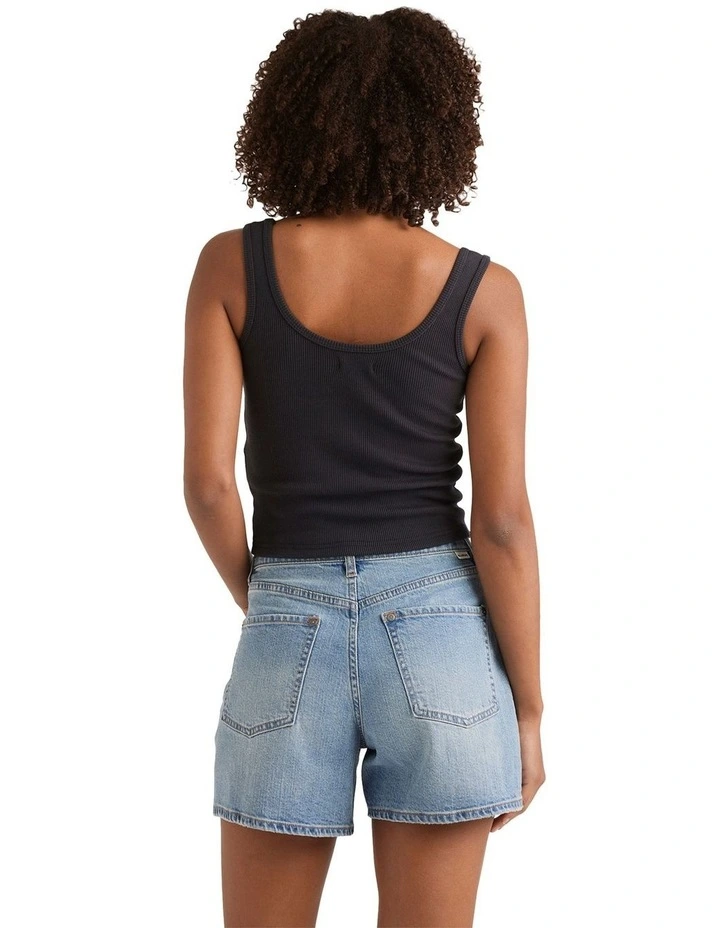 Shifter Denim Shorts in Blue image 2