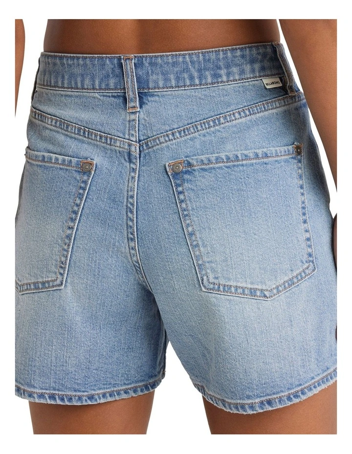 Shifter Denim Shorts in Blue image 4