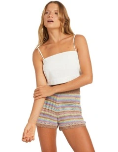 Milly Elastic Waist Shorts in Multi