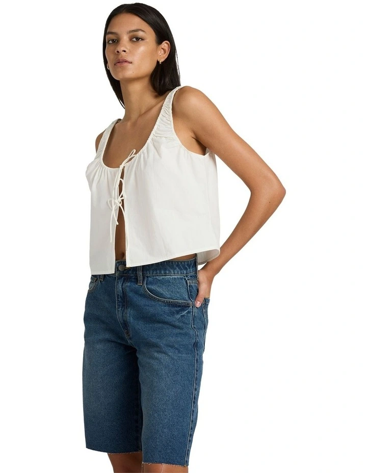 Long Beach Denim Shorts in Blue image 3