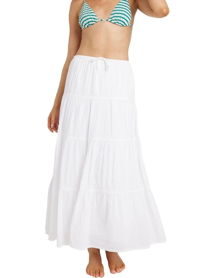High Tide Maxi Skirt in White image 1