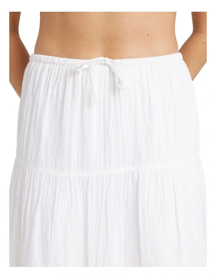 High Tide Maxi Skirt in White image 4