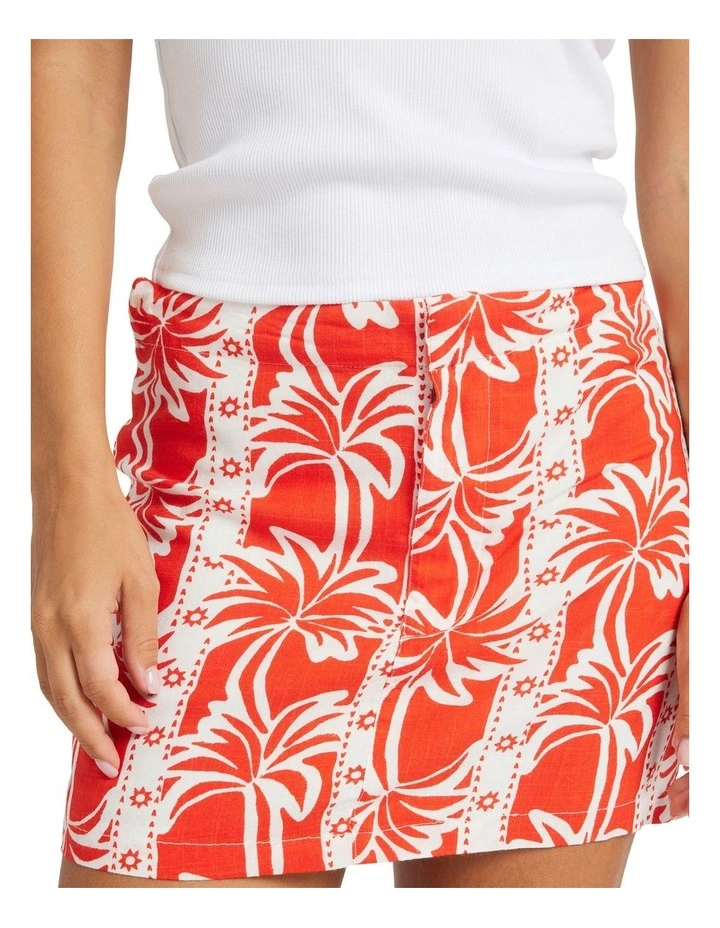 Row Of Palms Mini Skirt image 4