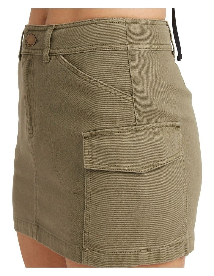 Hilary Cargo Skirt in Green image 4
