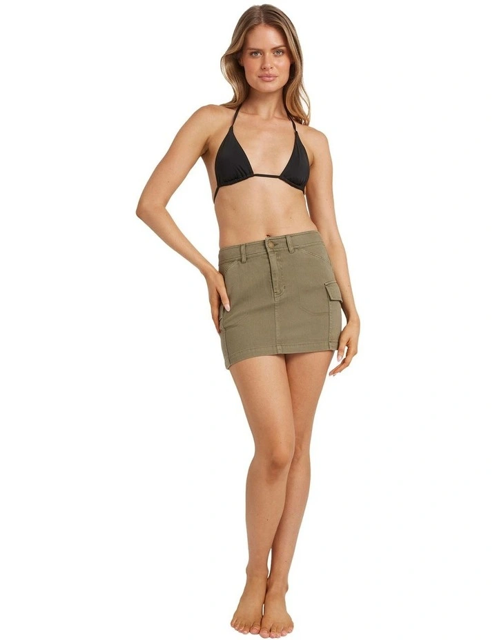 Hilary Cargo Skirt in Green image 5
