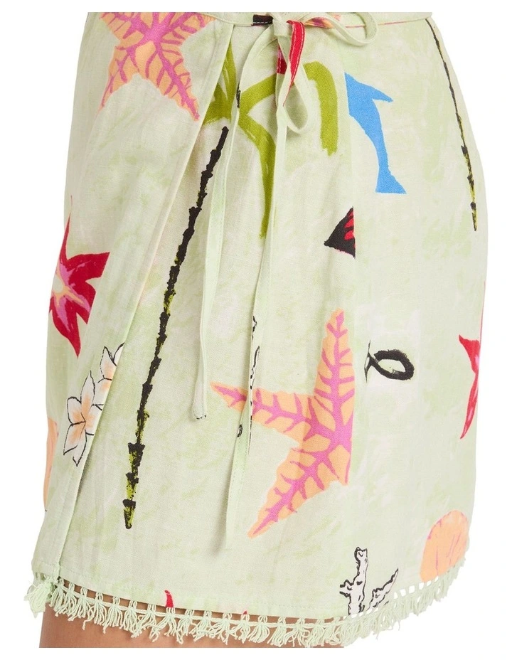 Lottie Hall Mini Skirt in Green image 4