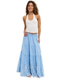 Cactus Flower Maxi Skirt