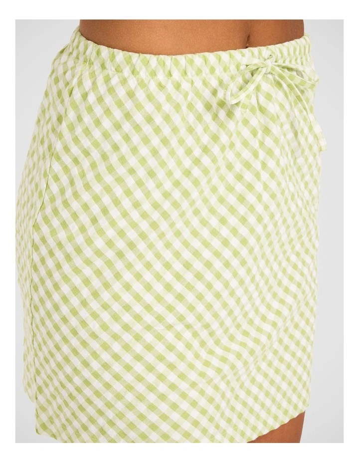 Charlie Check Bias Mini Skirt image 4