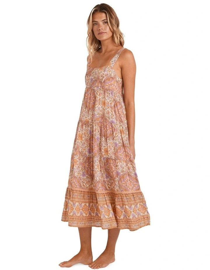 Just For You Shine On Midi Dress in Orange image 3