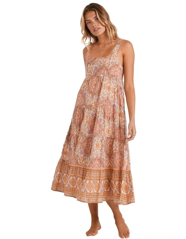 Just For You Shine On Midi Dress in Orange image 5