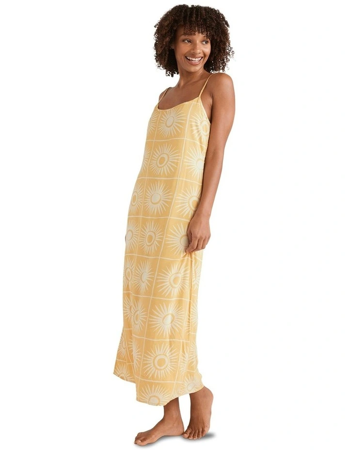 Sun Glow Maxi Dress in Yellow image 3