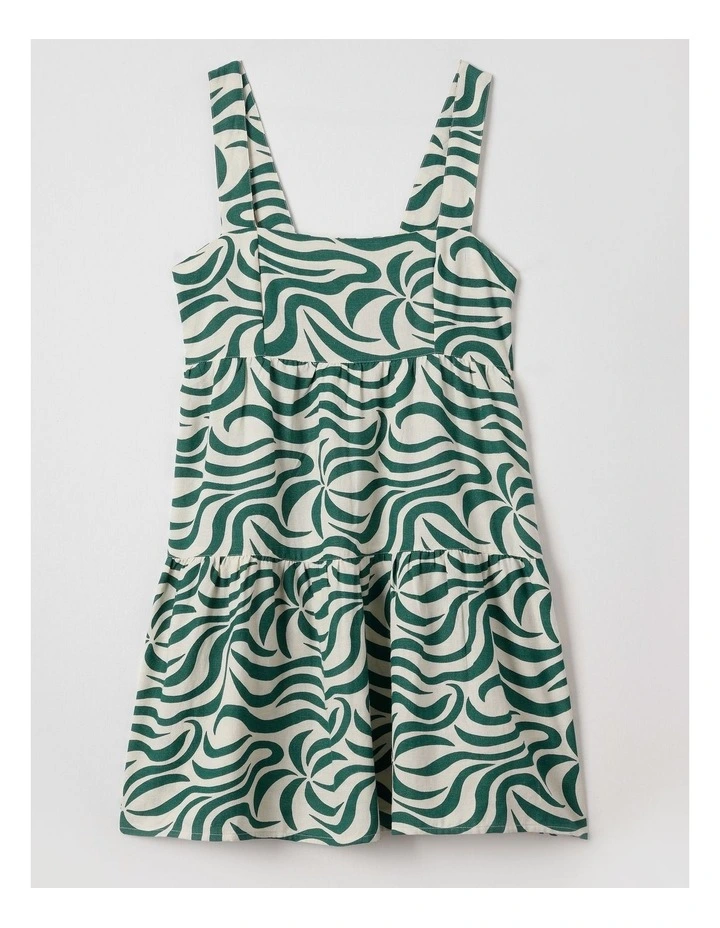 All The Waves Shine Dress in Green image 1