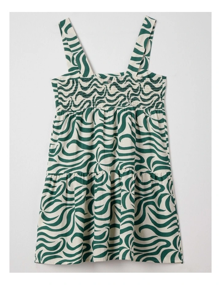 All The Waves Shine Dress in Green image 3