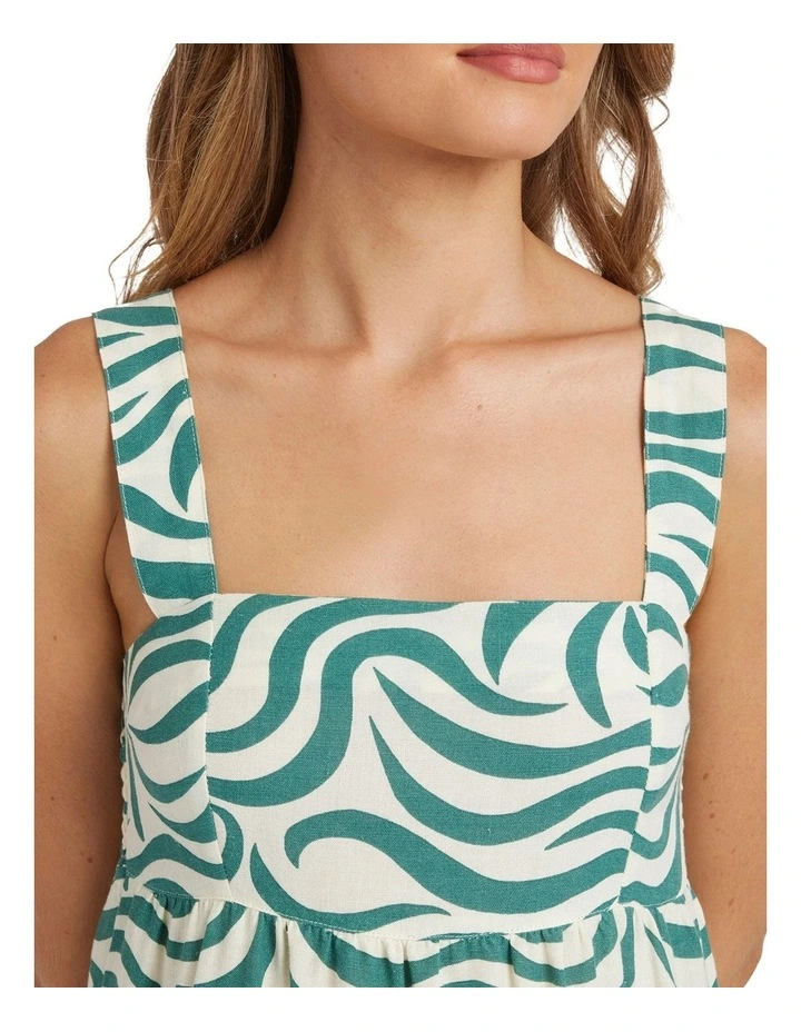 All The Waves Shine Dress in Green image 4