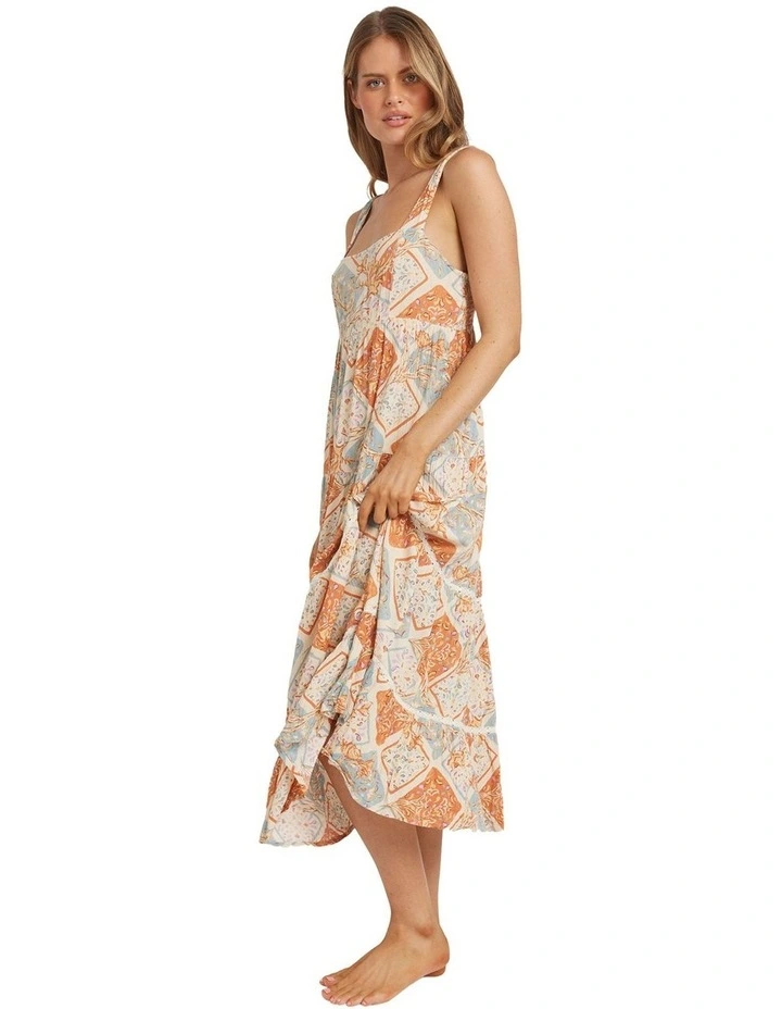 Forever Folk Shine Midi Dress in Multi image 3