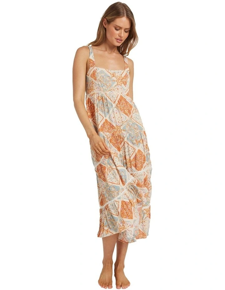 Forever Folk Shine Midi Dress in Multi image 5