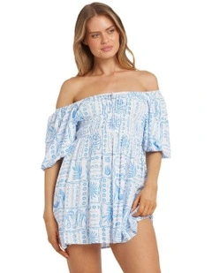 La Plage Mini Dress in Blue