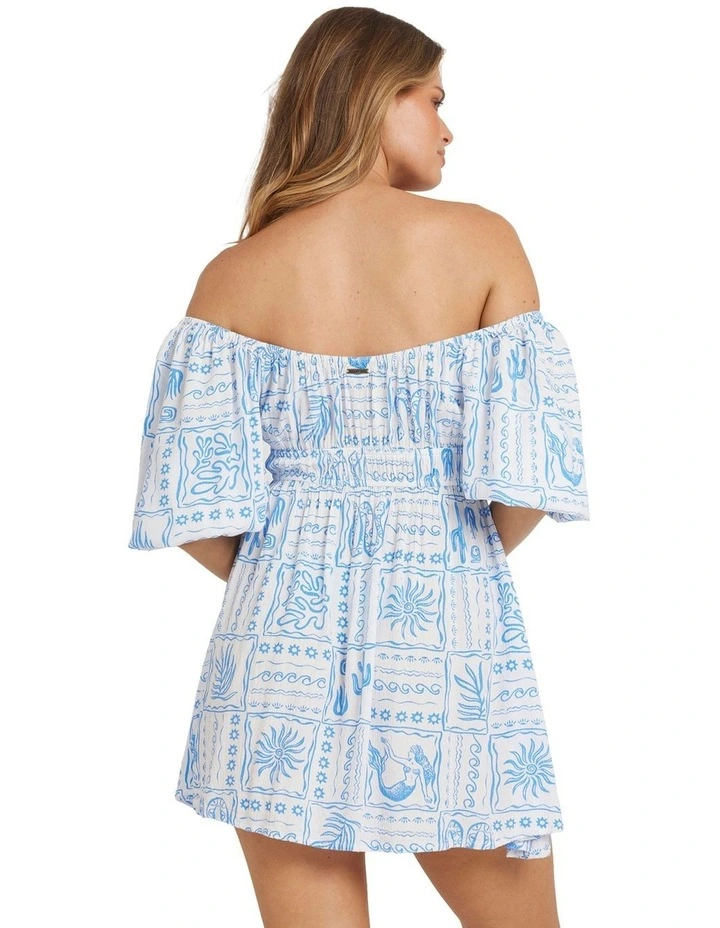 La Plage Mini Dress in Blue image 2