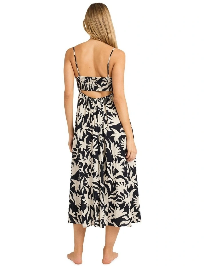 By My Side Midi Dress in Black White image 2