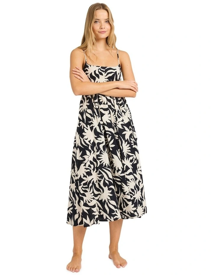 By My Side Midi Dress in Black White image 5