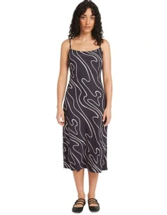 Lets Dance Slip Dress in Black