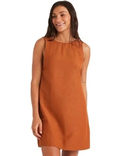 Lucky Charm Dress in Camel